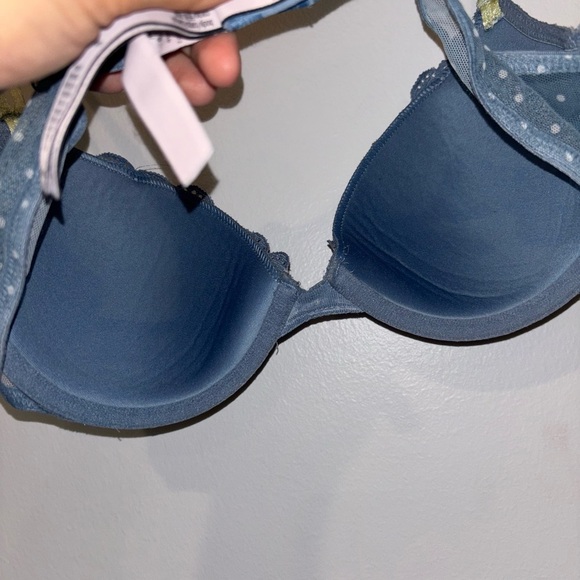 Victoria's Secret Demi polkadot Lace Bra in Blue 36B - Picture 8 of 9